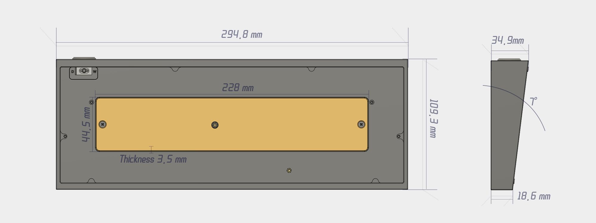 Amazon.co.jp: Tofu60 Redux Aluminum case 60％キーボードケース DZ60